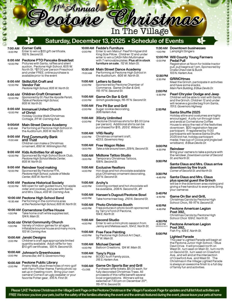 Peotone Christmas in the Village