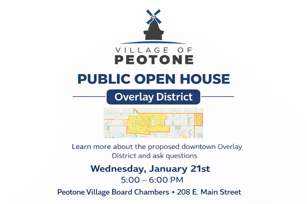 Village of Peotone Open House - Overlay District