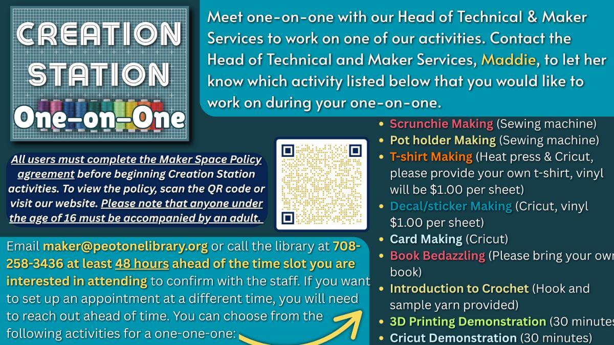 Creation Station One-on-One