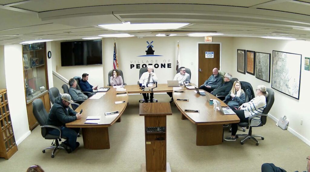 February 9 Peotone Village Board Meeting