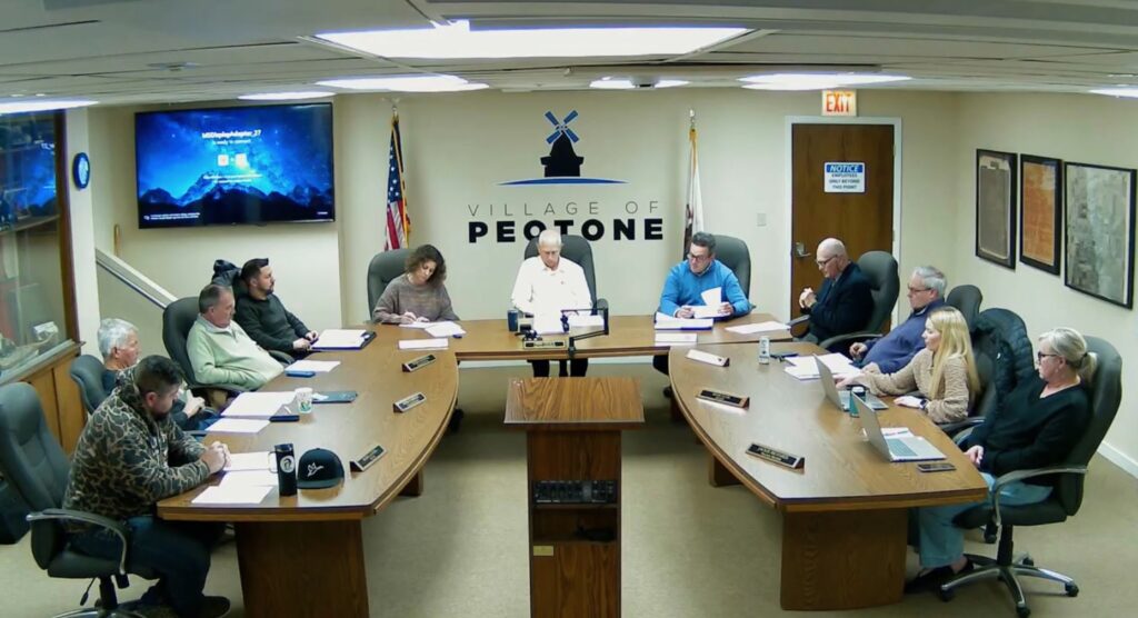 February 23 Peotone Village Board meeting