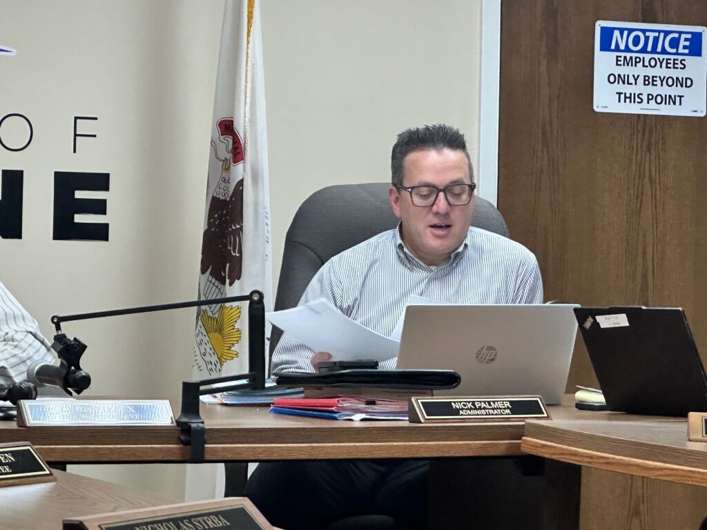 Peotone Village Administrator Nick Palmer
