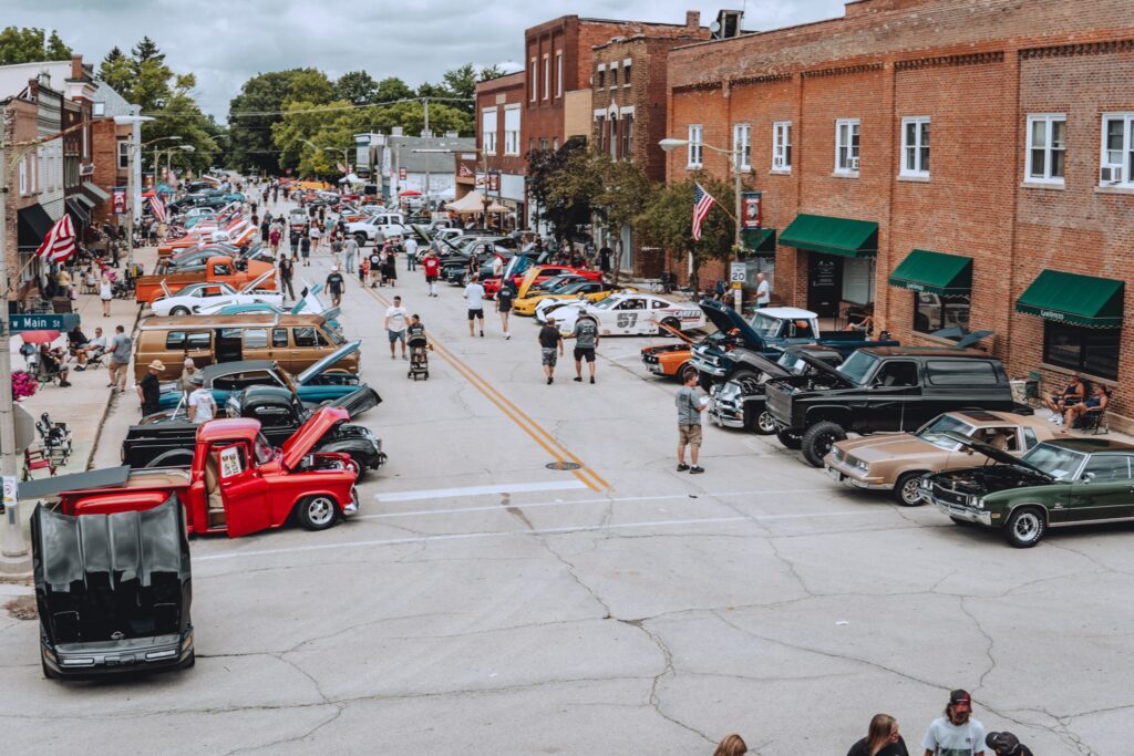 Special events, like the annual car show, will be required to get permits, but also carry insurance, and have sanitation requirements with a proposed special event ordinance. Photo by Andrea Arens.