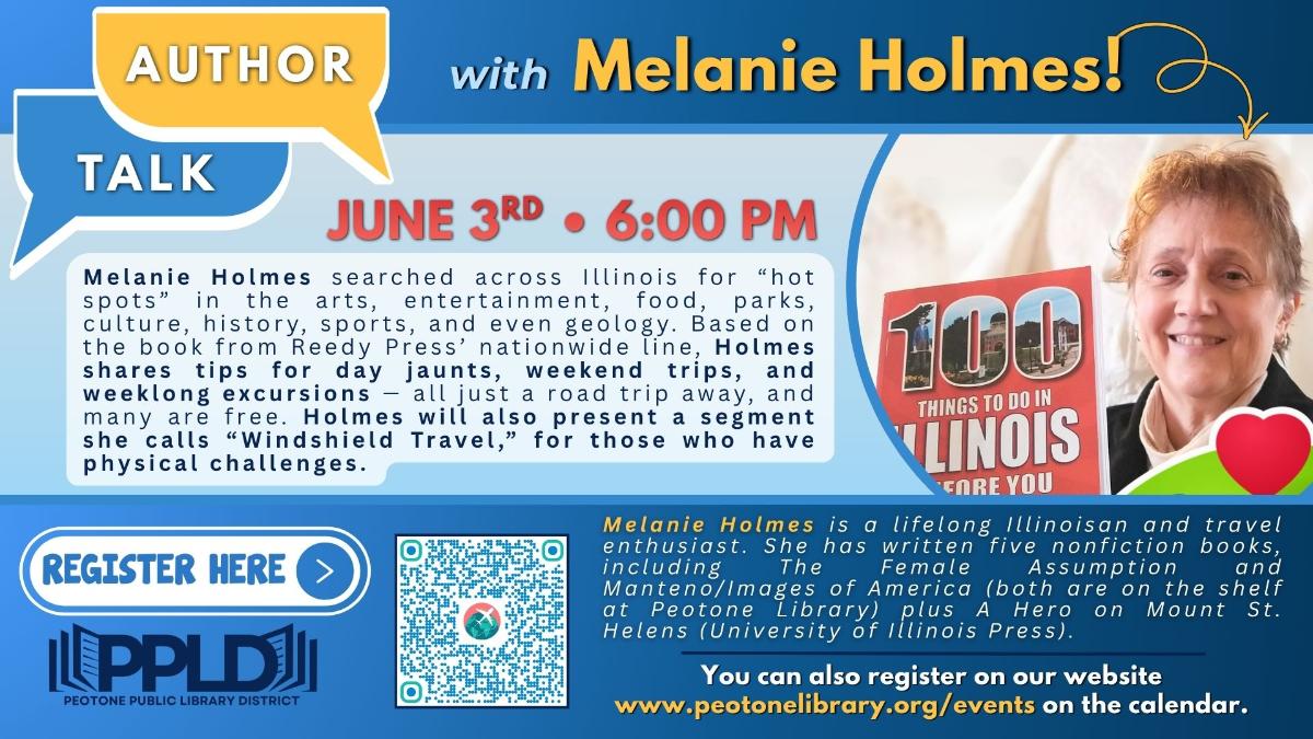 Author Talk with Melanie Holmes