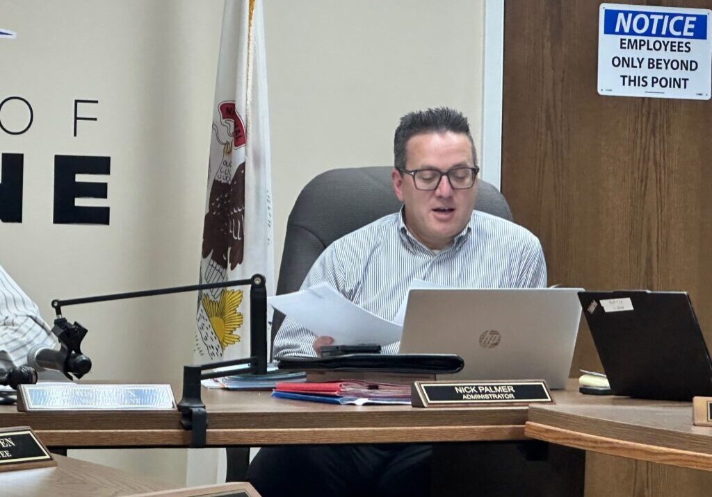 Peotone Village Administrator Nick Palmer