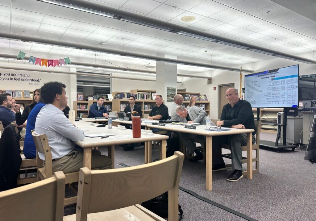 The April 27 207U Committee of the Whole meeting lasted hours and discussed several topics including a referendum. Photo by Andrea Arens